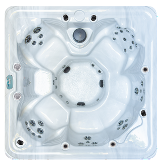 Aqua Stellar hot tub in White shell color