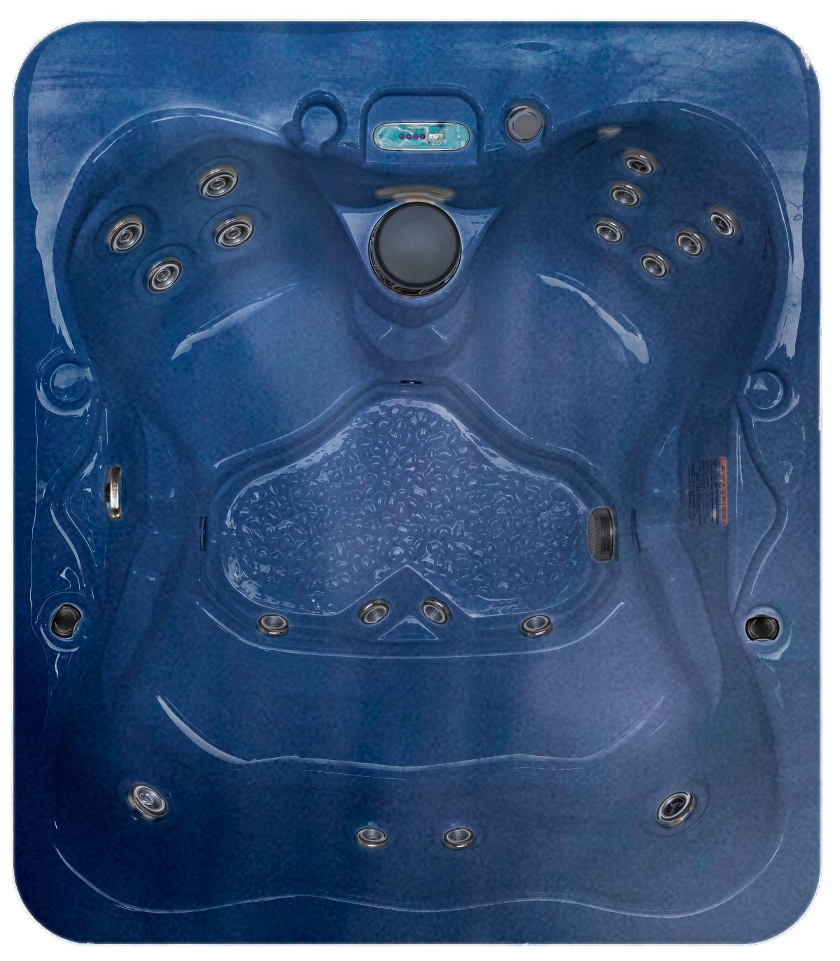 Aqua Orion hot tub in Majestic Sky shell color