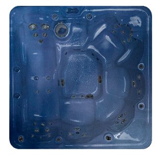 Aqua Lunar hot tub in Majestic Sky shell color