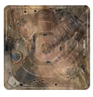 Aqua Zenith hot tub in Tuscan Sun shell color