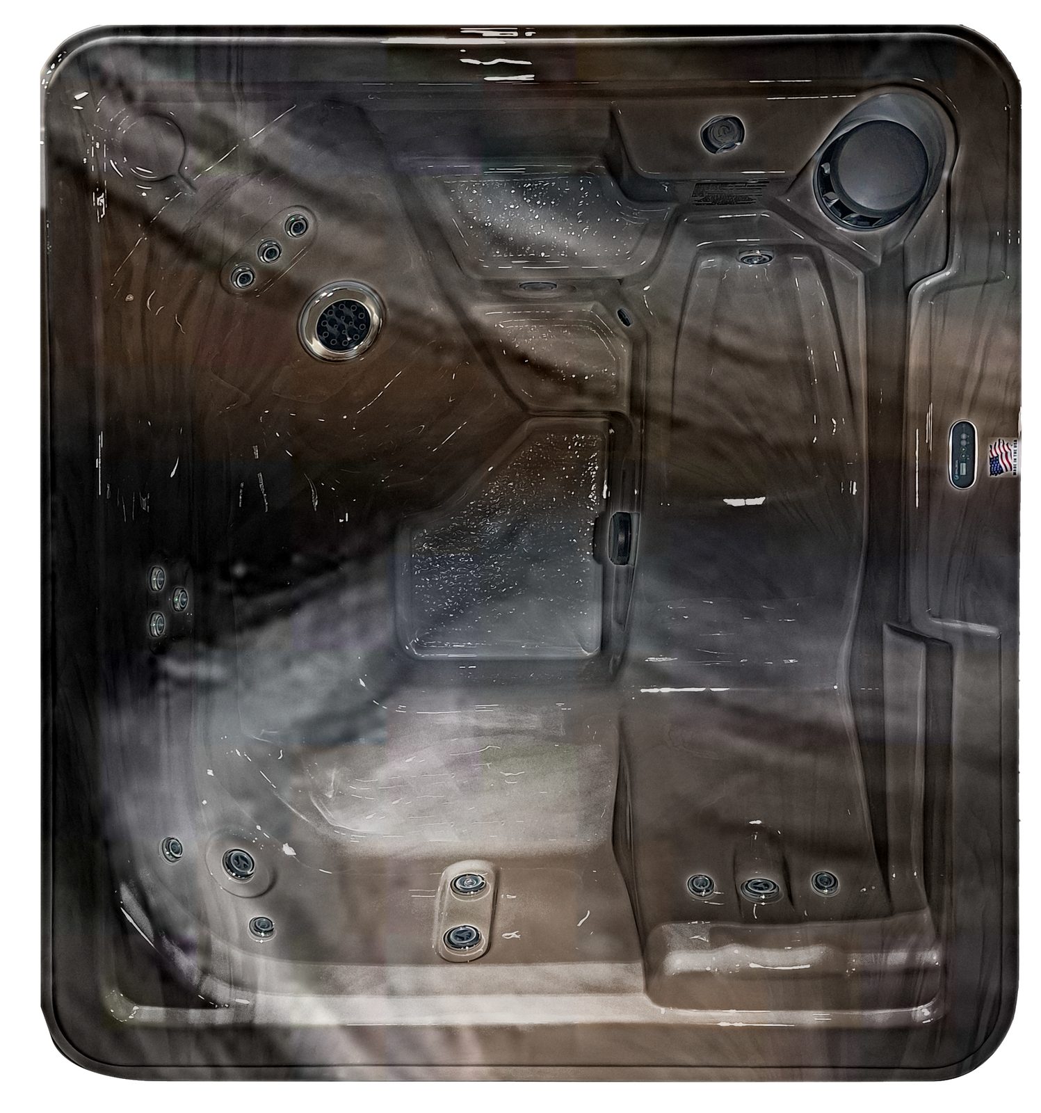 Aqua Gazer hot tub in Midnight Canyon shell color