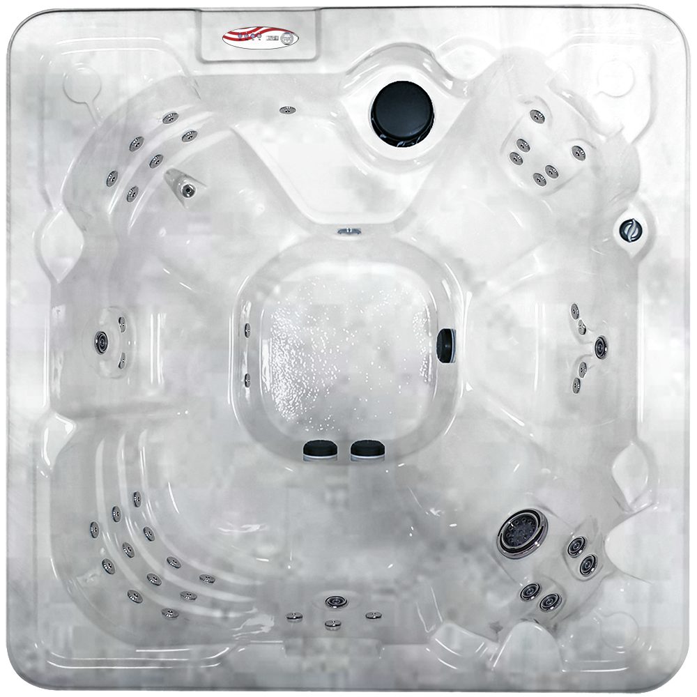 Aqua Elixir hot tub in Silver Marble shell color