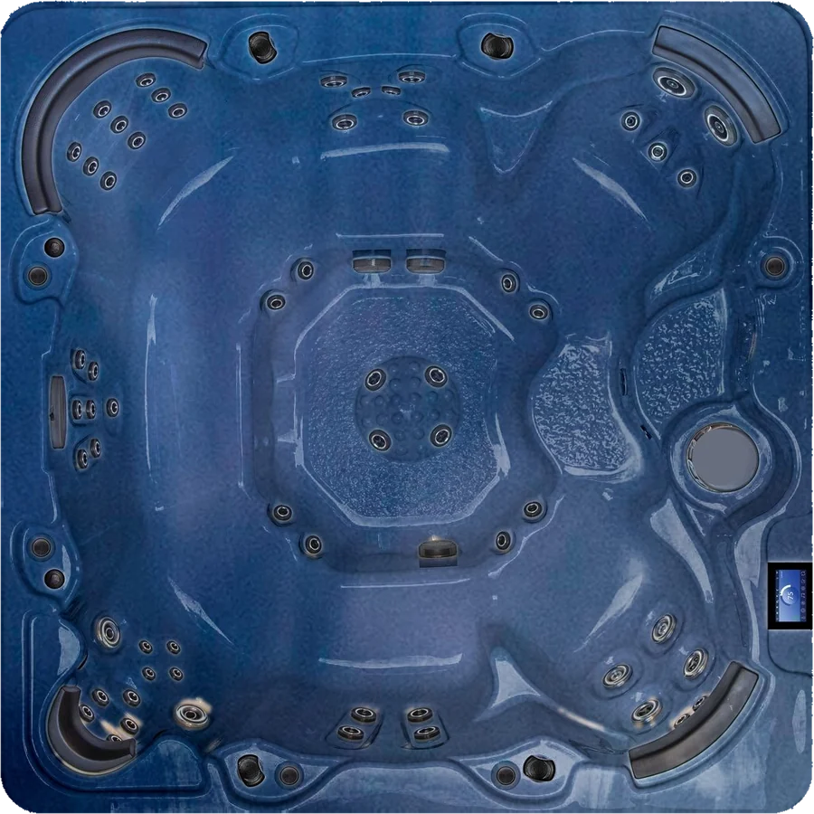 Aqua Meteor hot tub in Majestic Sky shell