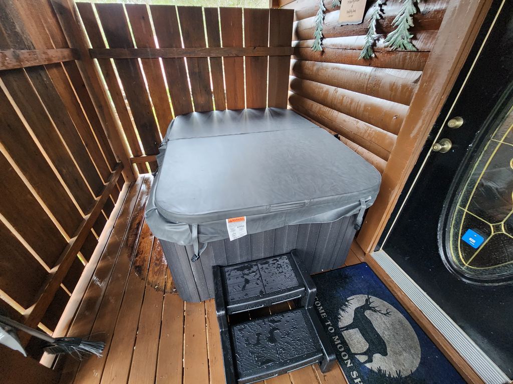 A new hot tub we installed in the Smokies
